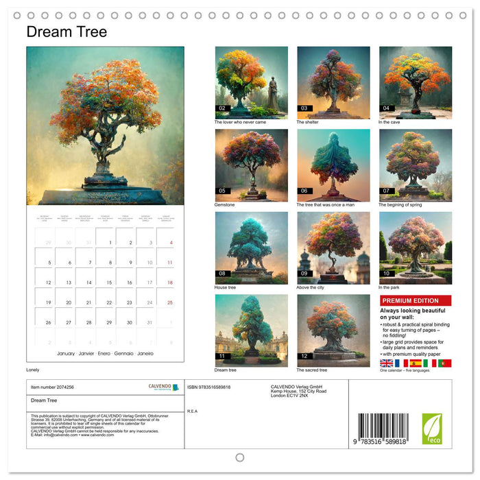 Dream Tree (CALVENDO Monthly Calendar 2026)