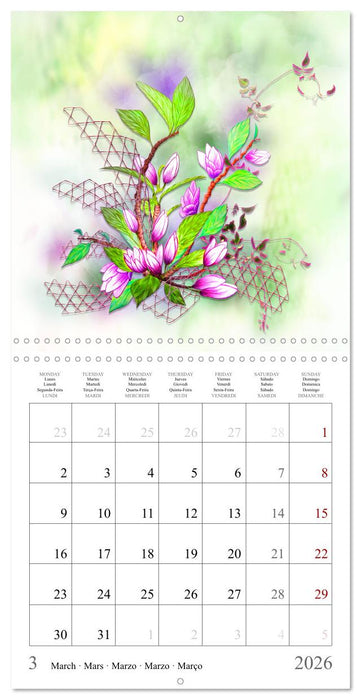 Quand l'âme parle (CALVENDO Calendrier mensuel 2026)