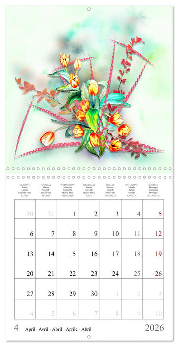 Quand l'âme parle (CALVENDO Calendrier mensuel 2026)