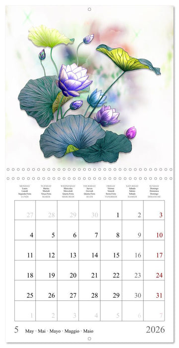 Quand l'âme parle (CALVENDO Calendrier mensuel 2026)