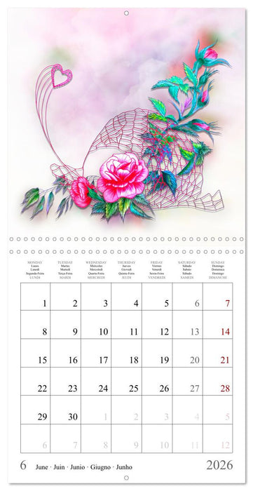 Quand l'âme parle (CALVENDO Calendrier mensuel 2026)