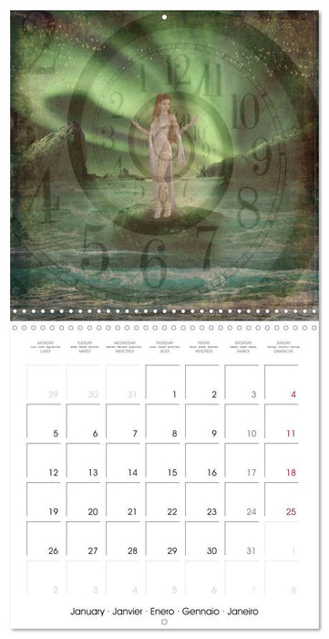 Lady Legends Fantasy Art (CALVENDO Monthly Calendar 2026)