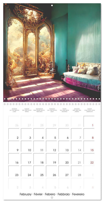 Rococo rooms (CALVENDO Monthly Calendar 2026)