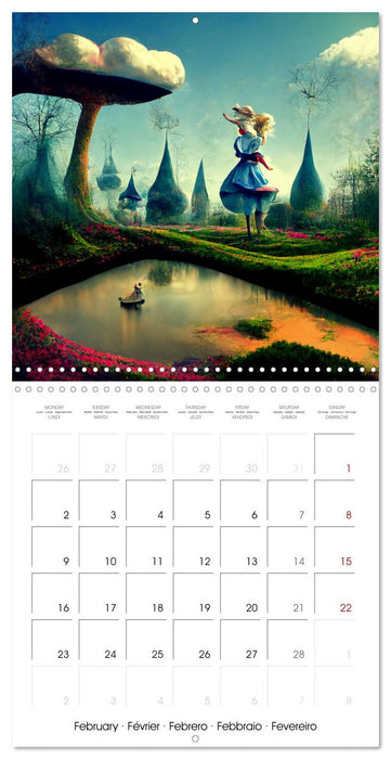 Alice's magic road (CALVENDO Monthly Calendar 2026)