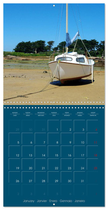 En attendant la marée... (CALVENDO Calendrier mensuel 2026)