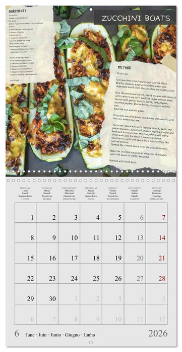 vegan indulgences - one plant-based recipe for each month (CALVENDO Monthly Calendar 2026)