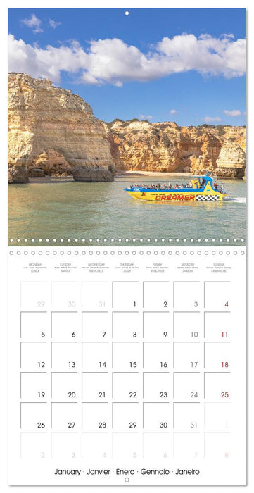 Algarve - Portugal's picturesque coastal landscapes (CALVENDO Monthly Calendar 2026)