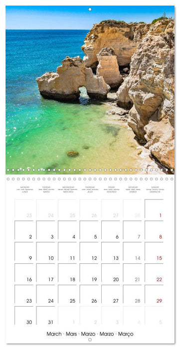 Algarve - Portugal's picturesque coastal landscapes (CALVENDO Monthly Calendar 2026)