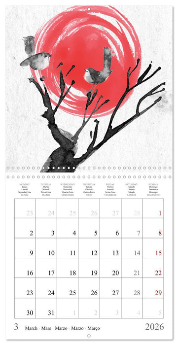 Rêves japonais (CALVENDO Calendrier mensuel 2026)