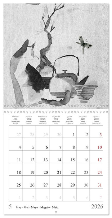 Rêves japonais (CALVENDO Calendrier mensuel 2026)