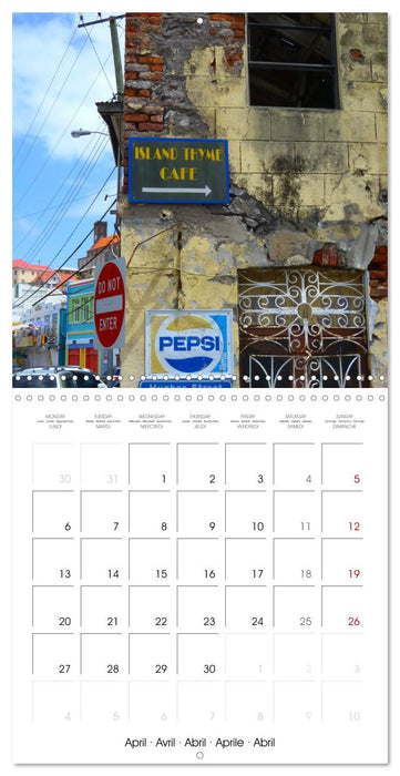 Colours of Grenada (CALVENDO Monthly Calendar 2026)