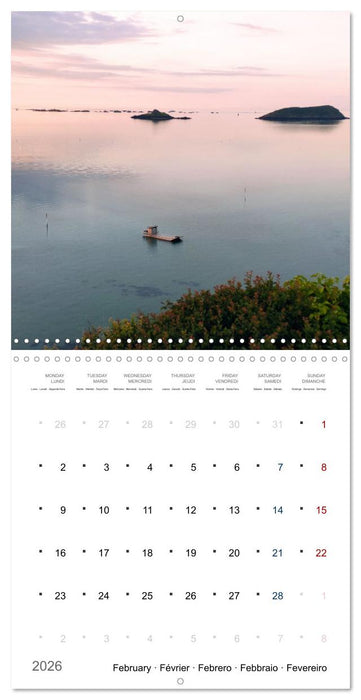 Les trésors de l'Armor (CALVENDO Calendrier mensuel 2026)