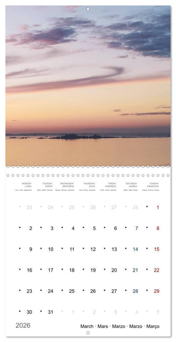 Les trésors de l'Armor (CALVENDO Calendrier mensuel 2026)