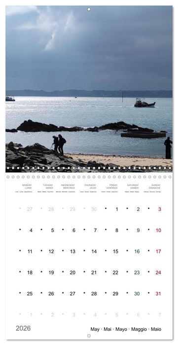 Les trésors de l'Armor (CALVENDO Calendrier mensuel 2026)