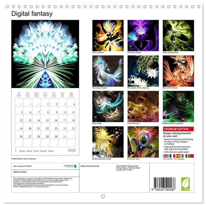 Digital fantasy (CALVENDO Monthly Calendar 2026)