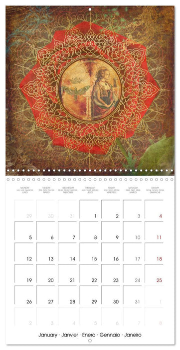 Divine Feminine Goddess Art (CALVENDO Monthly Calendar 2026)