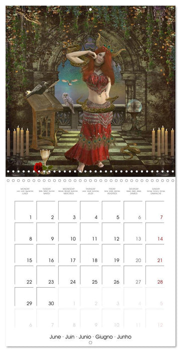Divine Feminine Goddess Art (CALVENDO Monthly Calendar 2026)