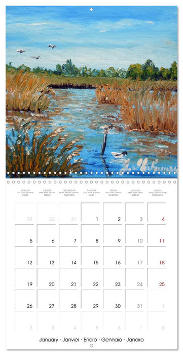 Mer en peinture (CALVENDO Calendrier mensuel 2026)