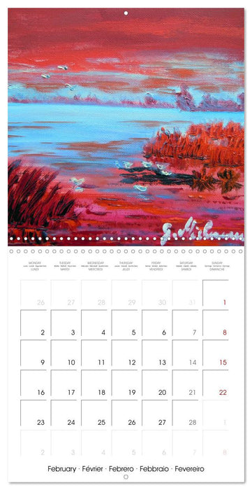 Mer en peinture (CALVENDO Calendrier mensuel 2026)