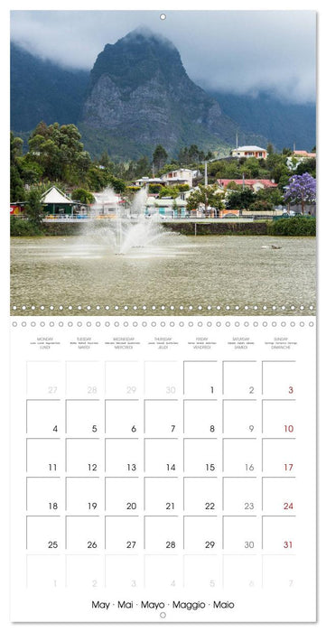 L'ile de la Réunion, un volcan au milieu de l'océan Indien (CALVENDO Calendrier mensuel 2026)