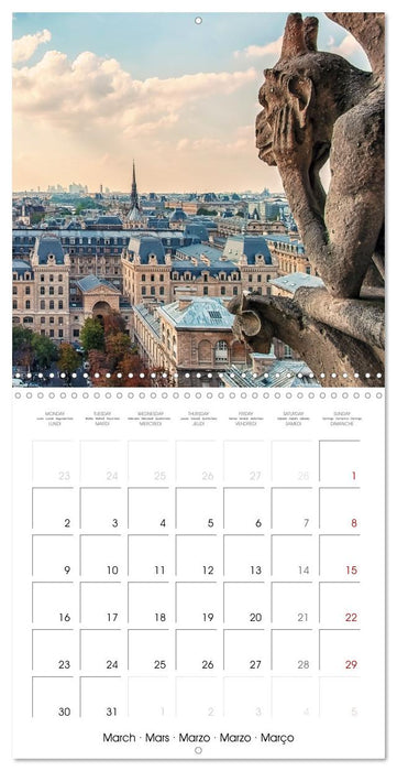Le Paris romantique (CALVENDO Calendrier mensuel 2026)
