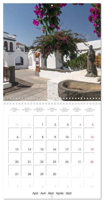 Canary Islands Lanzarote (CALVENDO Monthly Calendar 2026)