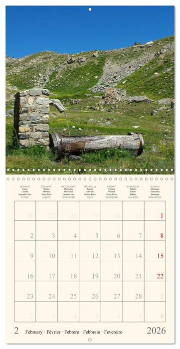 Ambiance montagneuse (CALVENDO Calendrier mensuel 2026)