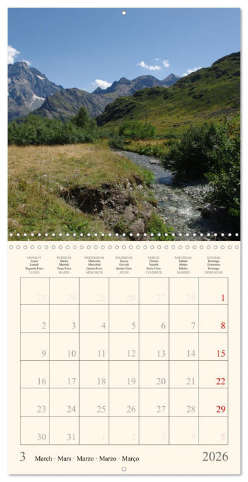 Ambiance montagneuse (CALVENDO Calendrier mensuel 2026)