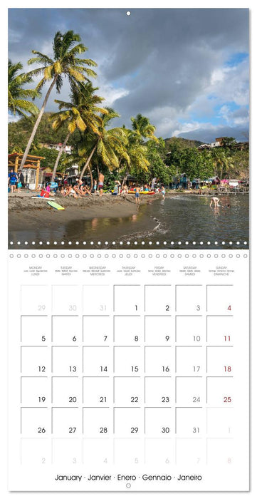 Carribean - Guadeloupe (CALVENDO Monthly Calendar 2026)