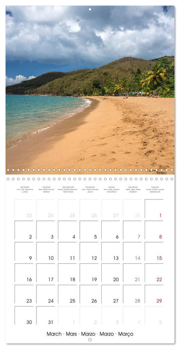 Carribean - Guadeloupe (CALVENDO Monthly Calendar 2026)