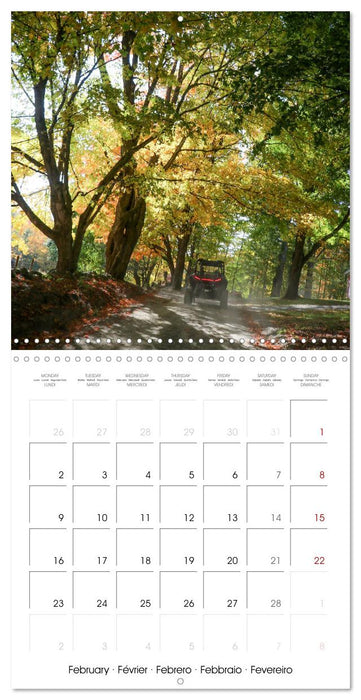 ATV/UTV Trail Riding in New England (CALVENDO Monthly Calendar 2026)