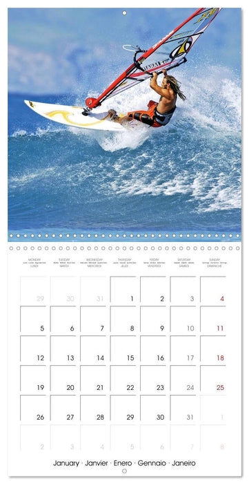 Fun sports edition: Windsurfing - water, waves and air (CALVENDO Monthly Calendar 2026)