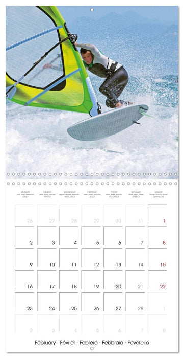 Fun sports edition: Windsurfing - water, waves and air (CALVENDO Monthly Calendar 2026)