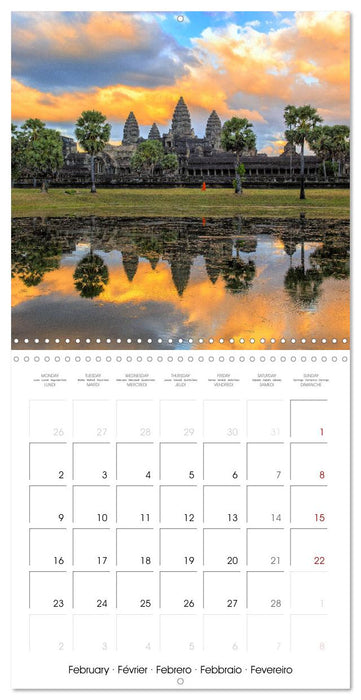 CAMBODIA Amazing Planet (CALVENDO Monthly Calendar 2026)