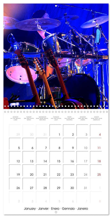 Drummer Action (CALVENDO Monthly Calendar 2026)