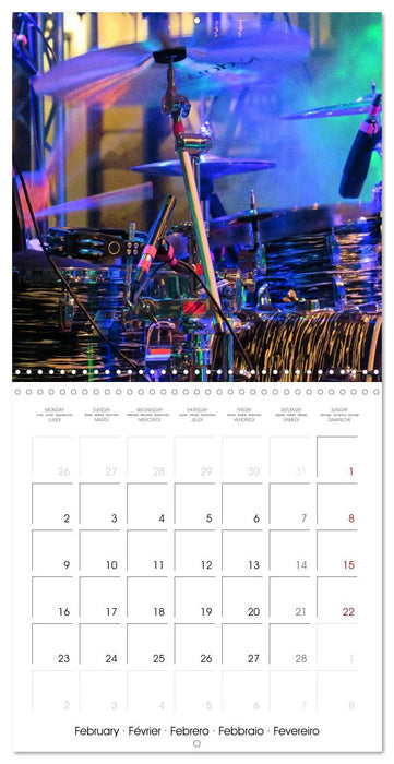 Drummer Action (CALVENDO Monthly Calendar 2026)