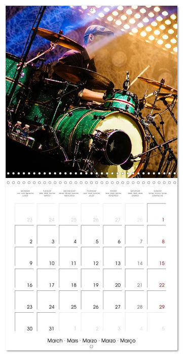 Drummer Action (CALVENDO Monthly Calendar 2026)