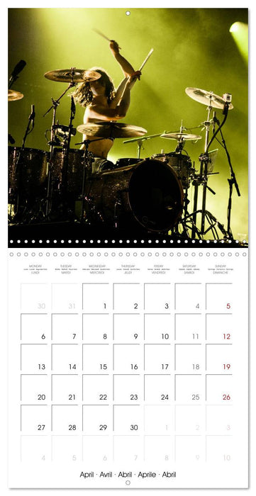 Drummer Action (CALVENDO Monthly Calendar 2026)