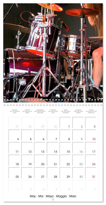 Drummer Action (CALVENDO Monthly Calendar 2026)
