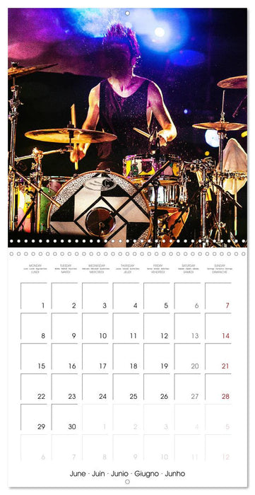 Drummer Action (CALVENDO Monthly Calendar 2026)
