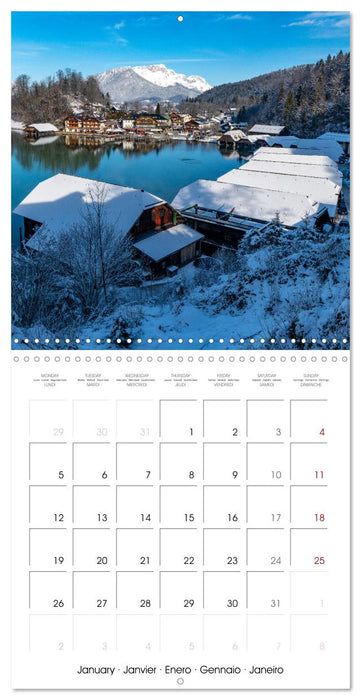 Berchtesgaden - Bavarian Alps, Lakes and Nature (CALVENDO Monthly Calendar 2026)