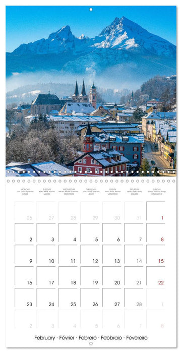 Berchtesgaden - Bavarian Alps, Lakes and Nature (CALVENDO Monthly Calendar 2026)