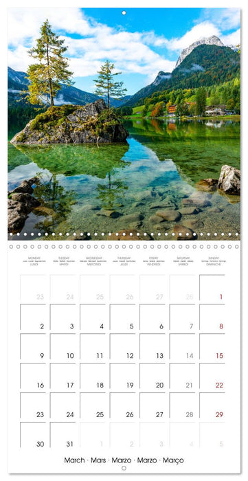 Berchtesgaden - Bavarian Alps, Lakes and Nature (CALVENDO Monthly Calendar 2026)