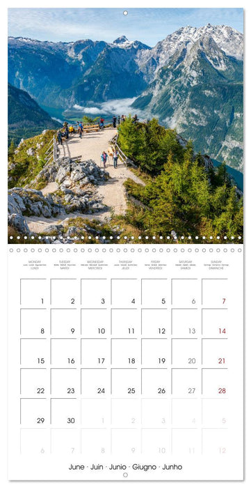 Berchtesgaden - Bavarian Alps, Lakes and Nature (CALVENDO Monthly Calendar 2026)
