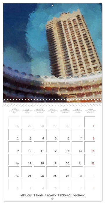 Brutalist Architecture of London (CALVENDO Monthly Calendar 2026)