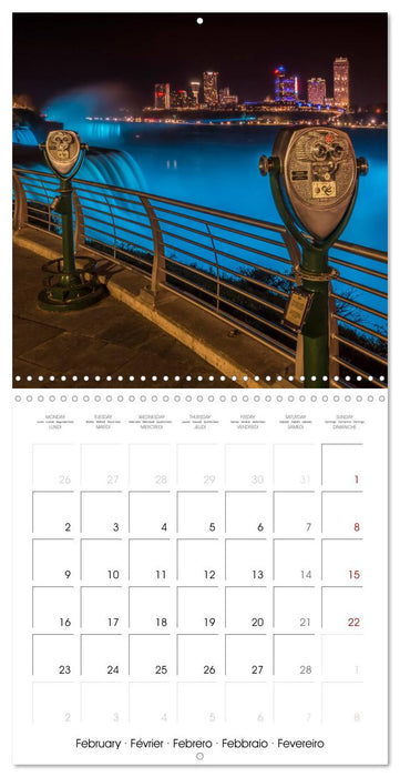 NIAGARA FALLS Idyllic impressions by day and night (CALVENDO Monthly Calendar 2026)