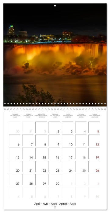 NIAGARA FALLS Idyllic impressions by day and night (CALVENDO Monthly Calendar 2026)