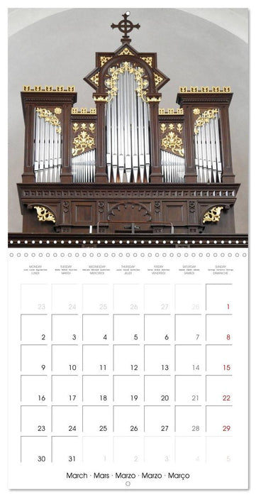 Fantastic German Church Organs (CALVENDO Monthly Calendar 2026)