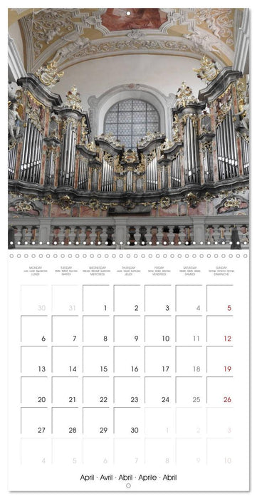 Fantastic German Church Organs (CALVENDO Monthly Calendar 2026)