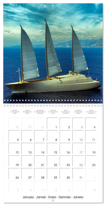 SUPERYACHTS (CALVENDO Monthly Calendar 2026)